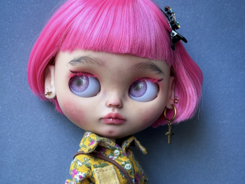 Ooak blythe doll,custom blythe doll, pretty doll, present for her, home decor
